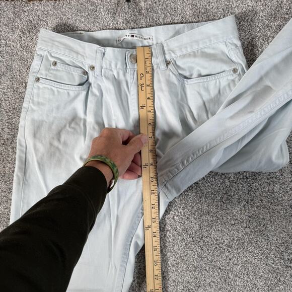 Vintage Tommy Hilfiger Jeans Denim Womens 10 Light Blue Straight Leg 00s 170364 - Picture 5 of 14